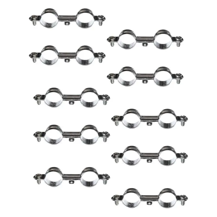 Top Vente Sachet de 10 colliers métalliques acier double Ø14 - RAM