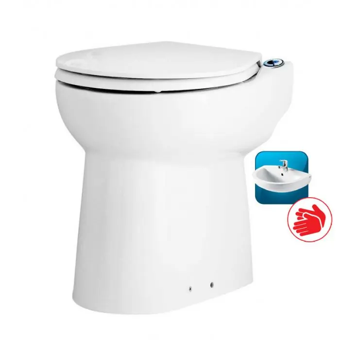 Cuvette Broyeur SANICOMPACT 43 Silence ECO+ SFA (+ option lave-mains) Certifié