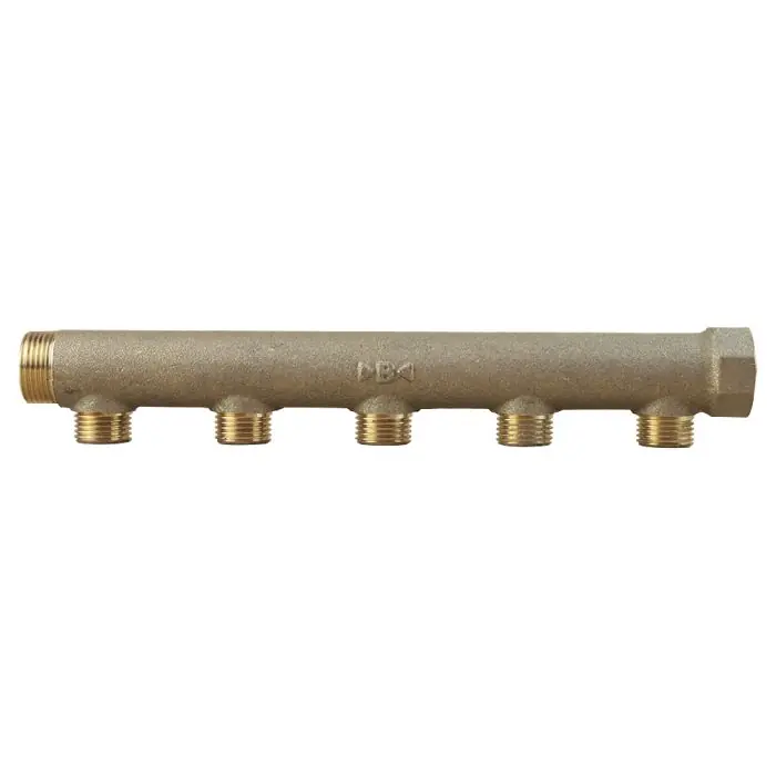 Collecteur mâle femelle 3/4" - 5 départs 1/2" (15/21) - Entraxe 50mm Petit Prix