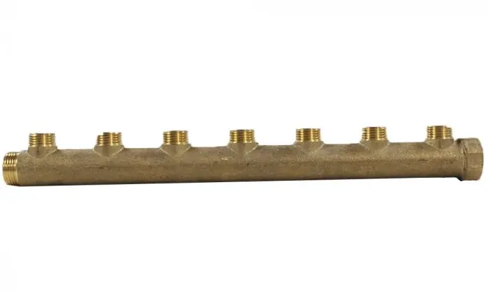 Vente Directe Collecteur mâle femelle 3/4" - 7 départs 1/2" (15/21) - Entraxe 50mm
