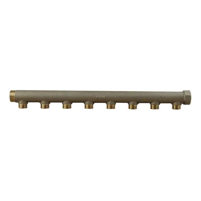 Collecteur mâle femelle 3/4" - 8 départs 1/2" (15/21) - Entraxe 50mm Dernier Modèle