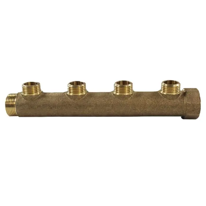 Paiement Sécurisé Collecteur mâle femelle 3/4" - 4 départs 1/2" (15/21) - Entraxe 50mm