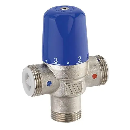 Seulement Aujourd'hui Mitigeur thermostatique compact MMV-C corps 1" (26/34) nickelée Mâle DN 25 - Watts