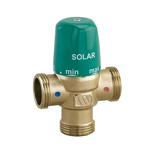 Mitigeur thermostatique Solaire MMV-S - corps 1" (26/34) Laiton - Mâle G 3/4" (20/27) - WATTS Prix Cassé