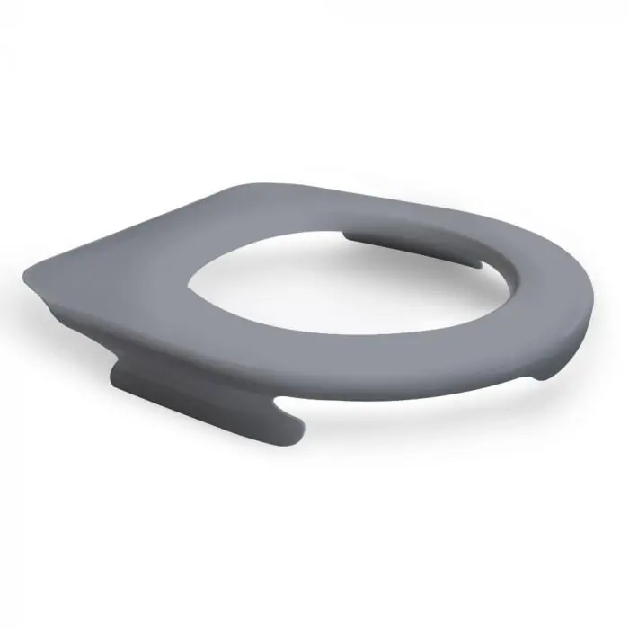 Populaire Lunette large WC clipsable PAPADO Gris Souris - Fabrication Française