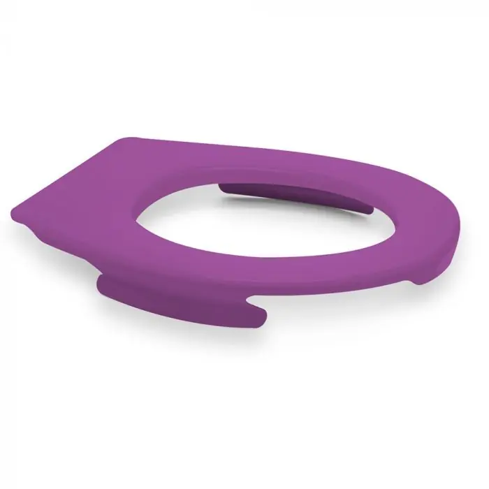 Lunette large WC clipsable PAPADO Violet Prune - Fabrication Française Nouvelle Collection