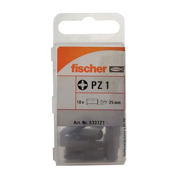 10 embouts professionnels cruciforme PZ1 – Fischer Pas Cher