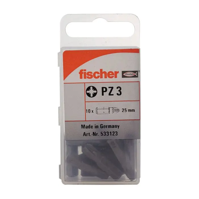 10 embouts professionnels cruciforme PZ3 – Fischer Jusqu&rsquo;à Épuisement Des Stocks