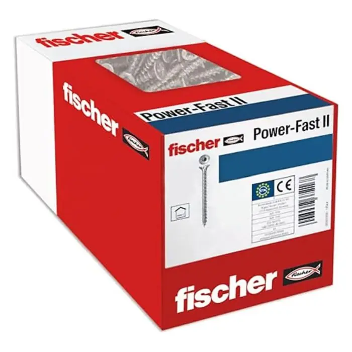 Jusqu'à Épuisement Des Stocks 500 Vis VBA zingué blanc Power-Fast TX20 Ø5 x 45 mm filetage total - Fischer