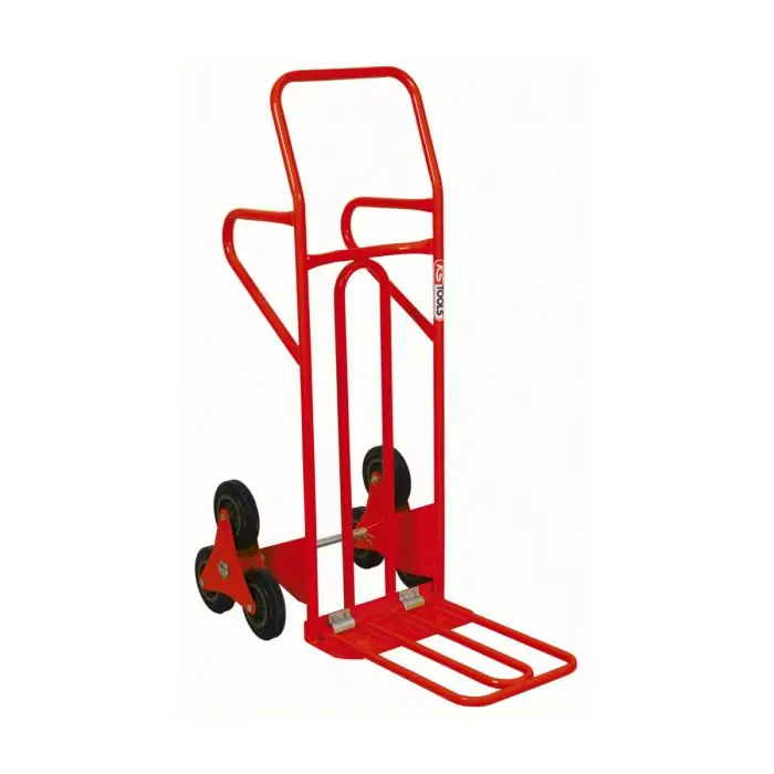 Acheter Direct Diable spécial escalier avec bavette repliable – 250 kg – KS Tools