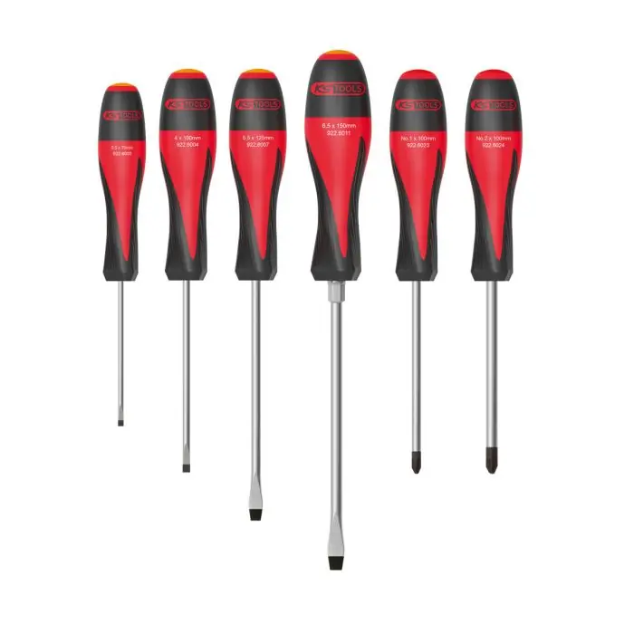 Soldes Jeu de 6 tournevis ULTIMATE, Fente - PH - KS Tools