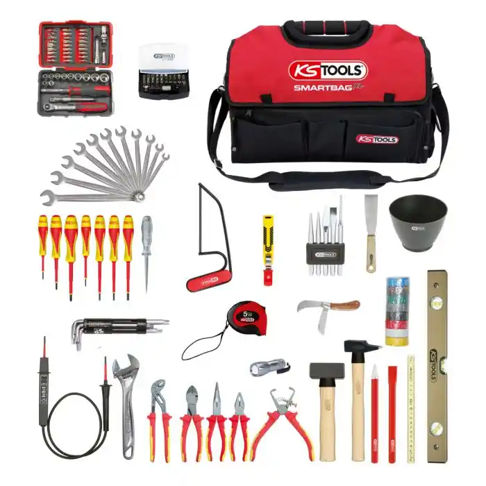 Composition d‘outils électricien en sac SMARTBAG, 138 pièces - KS Tools Réduction