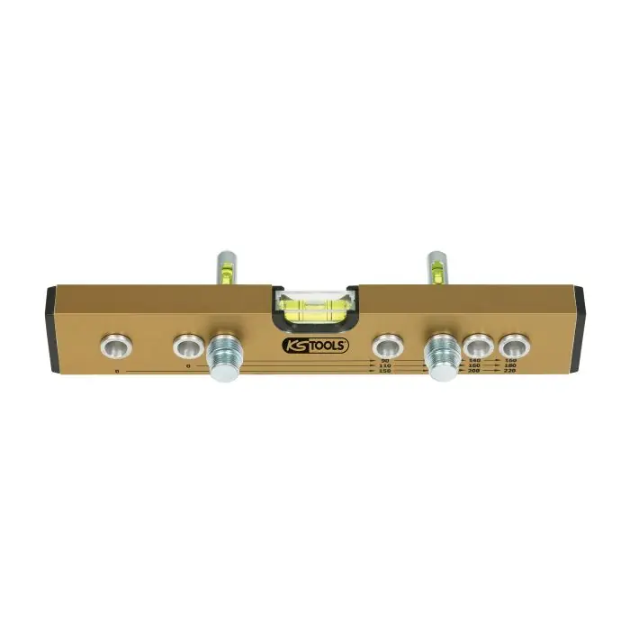 Niveau à entraxes normalisés en aluminium, longueur 246 mm - KS Tools Expédition Rapide