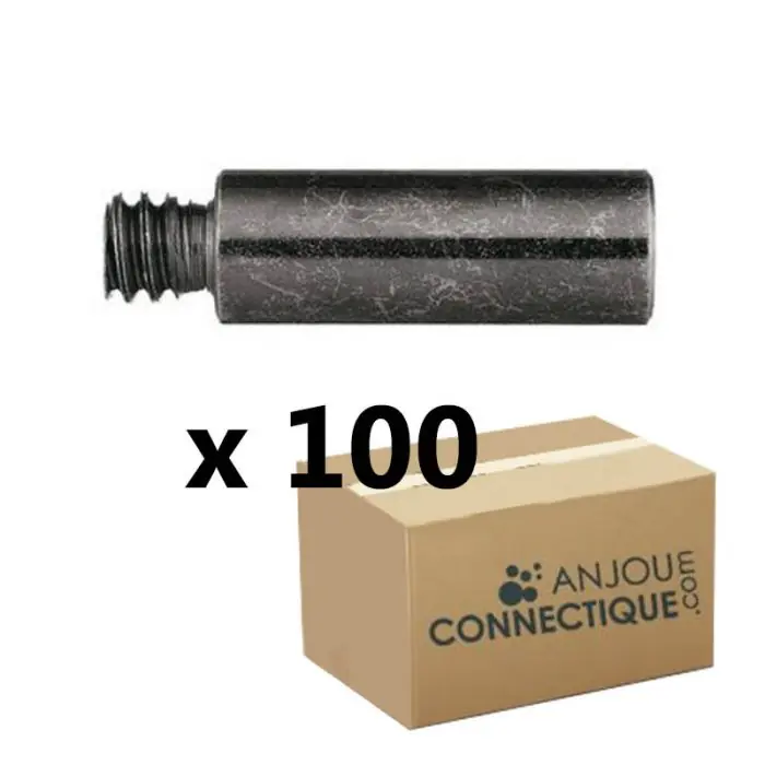 Super Prix 100 rallonges pour patte à vis 7x150 - Mâle Femelle - Ø9 x 10 mm - Fischer