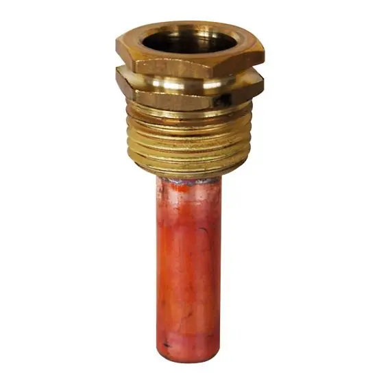 Doigt de gant cuivre Mâle 1/2" - Longueur 97 mm - Ø10x11 - Thermador Remise