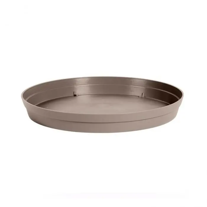 Pas Cher Soucoupe Ø15 cm pour pot de fleur Toscane Ø20 cm- Taupe