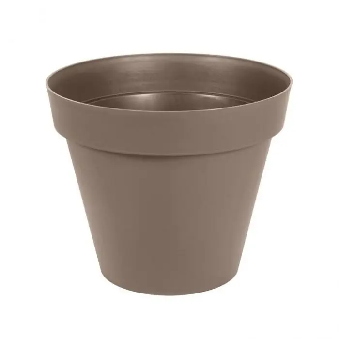 Livraison Express Pot de fleur Toscane Ø80 x 66 cm rond – 170L – Taupe