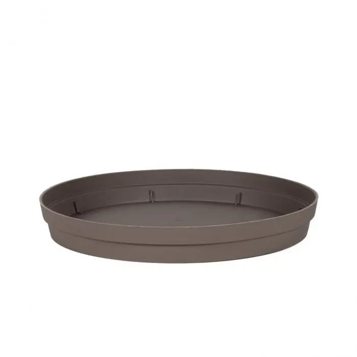 Soucoupe Ø54 cm pour pot de fleur Toscane Ø80 cm - Taupe Super Prix