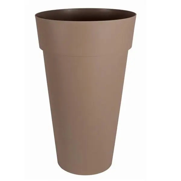 Promotion Saisonnière Vase haut Toscane POP Ø48x80cm rond 90L - Taupe