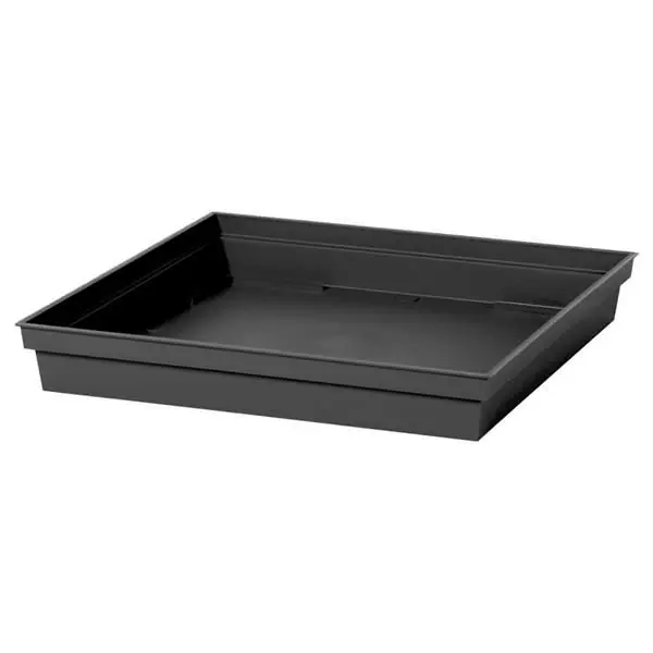 Soucoupe 26,7 x 26,7 x 3,8 cm pour pot 22L Toscane – Gris anthracite Prix Cassé