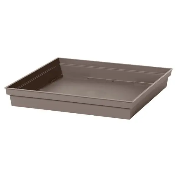 Soucoupe 26,7 x 26,7 x 3,8 cm pour pot 22L Toscane – Taupe Prix Bas