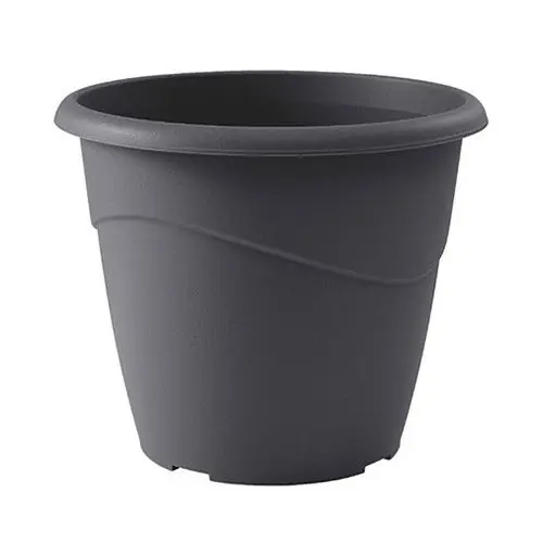 Pot de fleur Marina Ø30×25,5cm non perçé – 10L – Gris anthracite Meilleur Choix