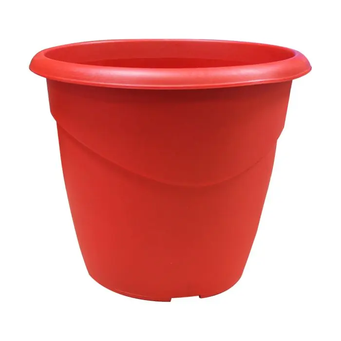 Pot de fleur Marina Ø30 x 25,5 cm non perçé – 10 litres – Rouge rubis – EDA Prix Cassé