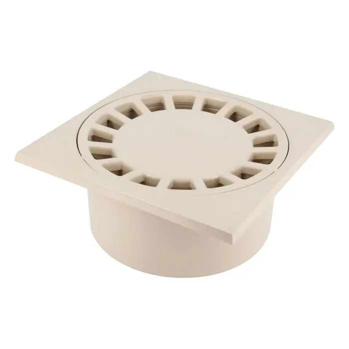 Acheter Direct Siphon de cour 20x20cm Sorties Mâle Ø80 – Femelle Ø90 – Sable