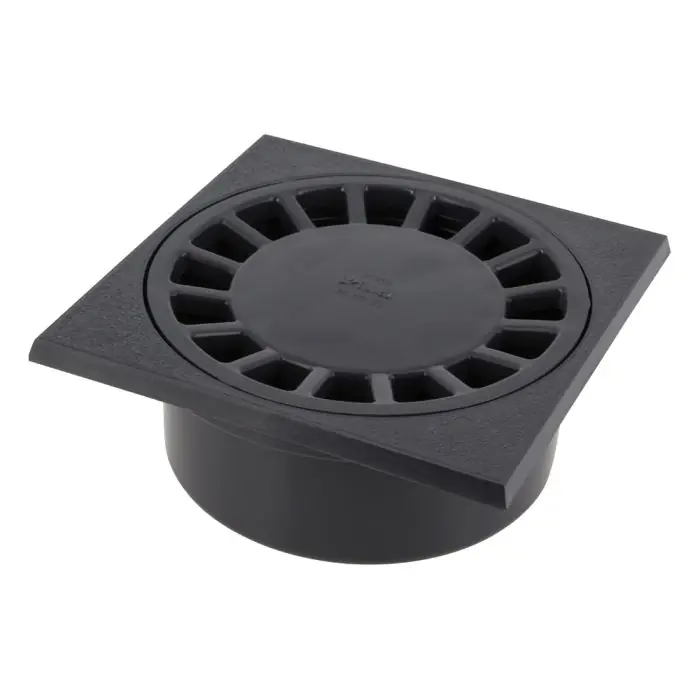 Siphon de cour 15x15cm Sorties Mâle Ø50 - Femelle Ø40/63 - Anthracite - Nicoll Expédition Rapide