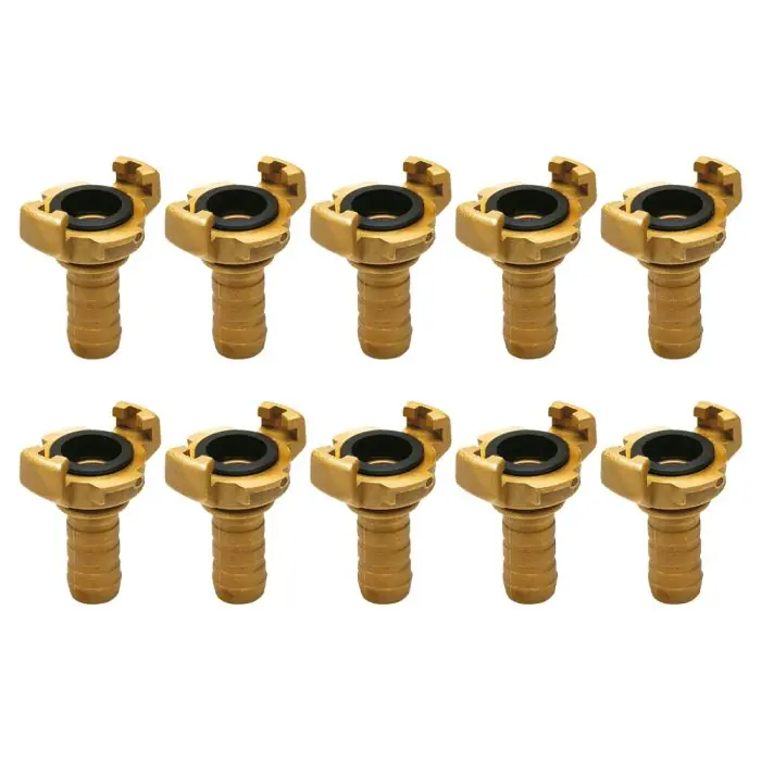 Satisfait Ou Remboursé 10 Raccords express laiton avec joint NBR - cannelé à collerette Ø 16