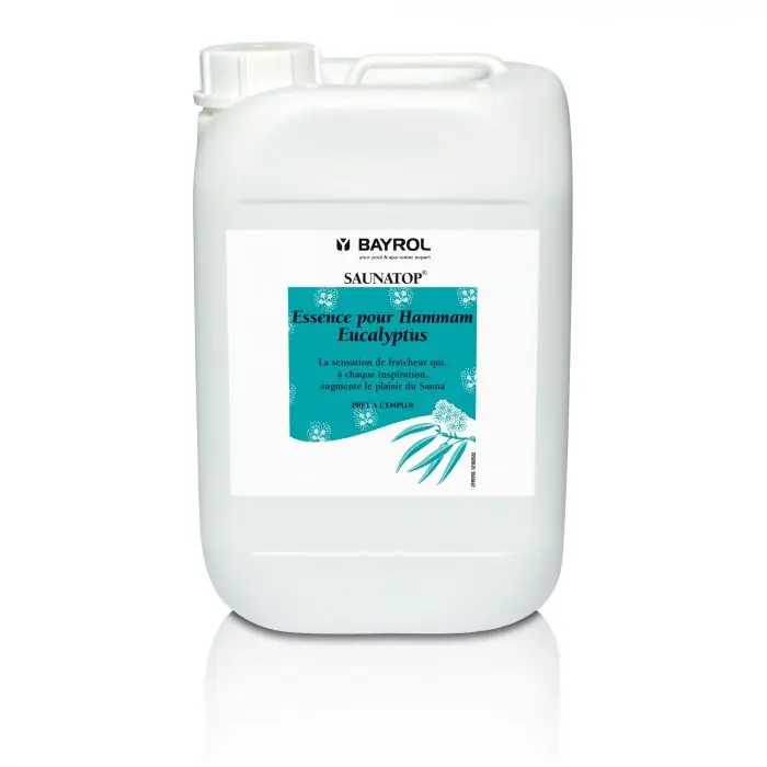 Essences aromatiques à l‘eucalyptus SAUNATOP 6 litres pour Hammam – Bayrol Meilleur Prix