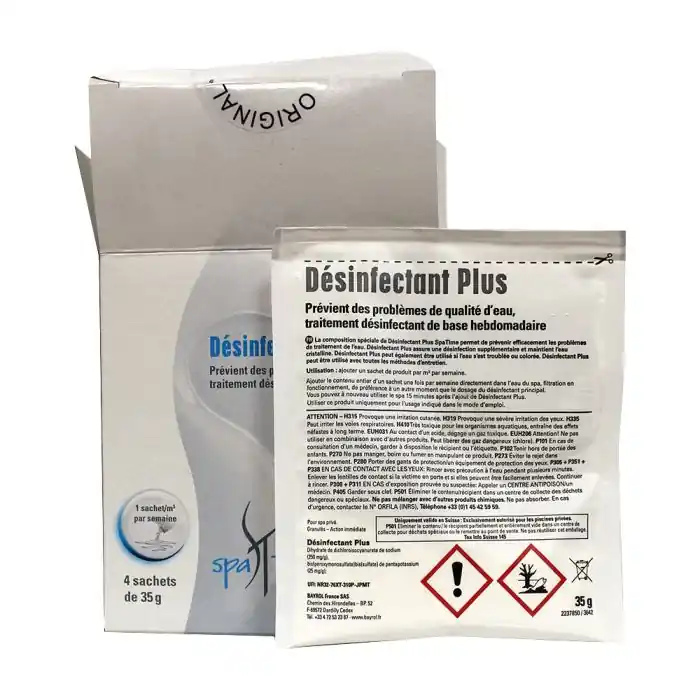 Désinfectant Plus (4 sachets) pour spa - BAYROL Commander Maintenant