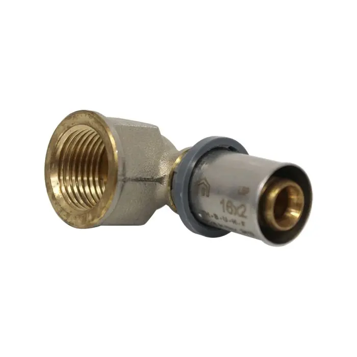 Authentique Raccord multicouche à sertir TH – Coude Femelle 1/2&Prime; (15/21) – Ø16×2,0 – Arcanaute