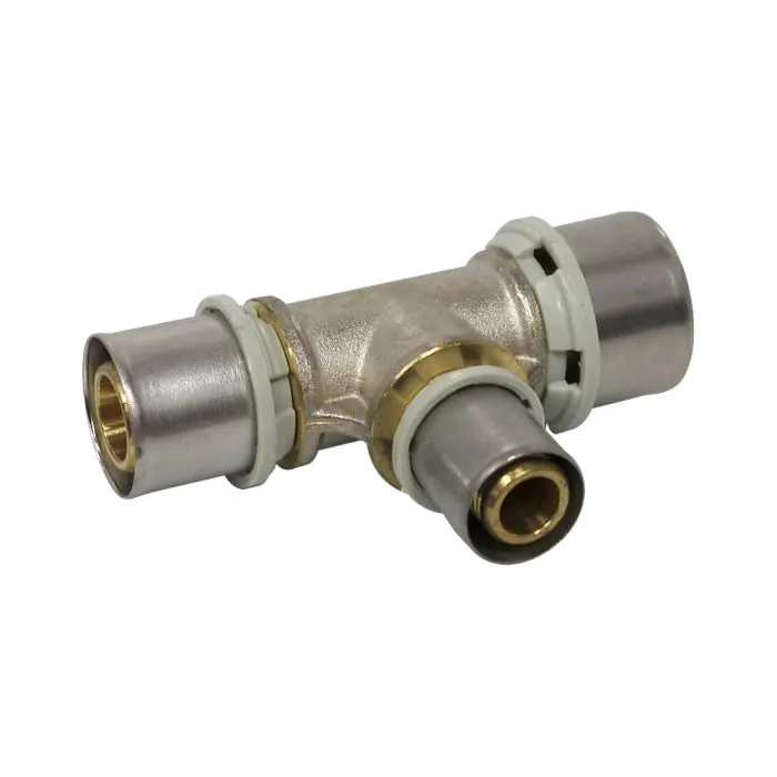 Acheter Direct Raccord multicouche à sertir TH – Té inégal Ø32×3,0 – Ø20×2,0 – Ø26×3,0 – Arcanaute