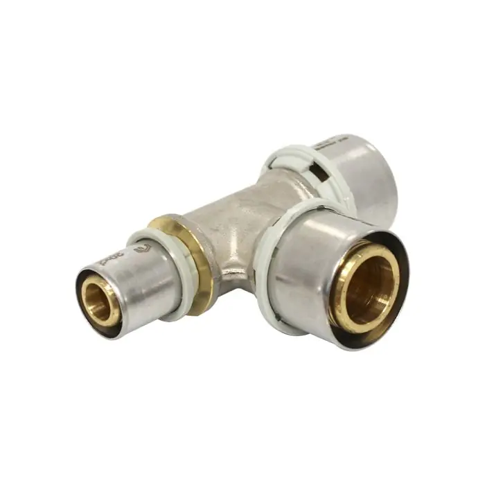 Top Vente Raccord multicouche à sertir TH - Té inégal Ø32x3,0 - Ø32x3,0 - Ø20x2,0 - Arcanaute