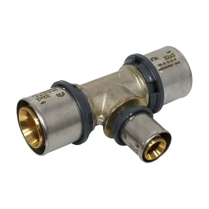 Raccord multicouche à sertir TH - Té inégal Ø32x3,0 - Ø20x2,0 - Ø32x3,0 - Arcanaute Super Prix