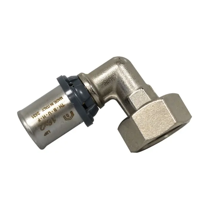 Raccord multicouche à sertir TH - Coude Femelle écrou libre 1/2" (15/21) - Ø16x2,0 - Arcanaute Achat Immédiat