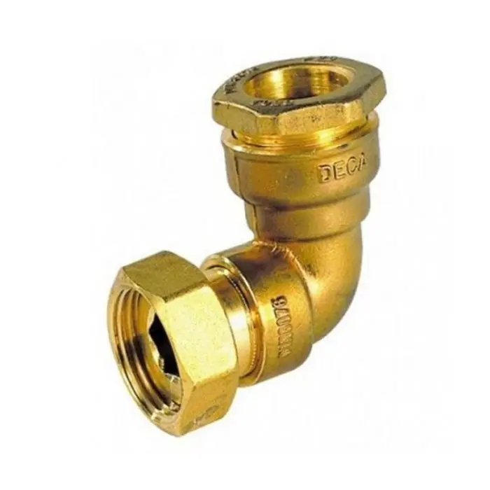 Promotion Saisonnière Coude laiton à 90° 1" (26/34) DECA laiton tube PE Ø25 - Sferaco