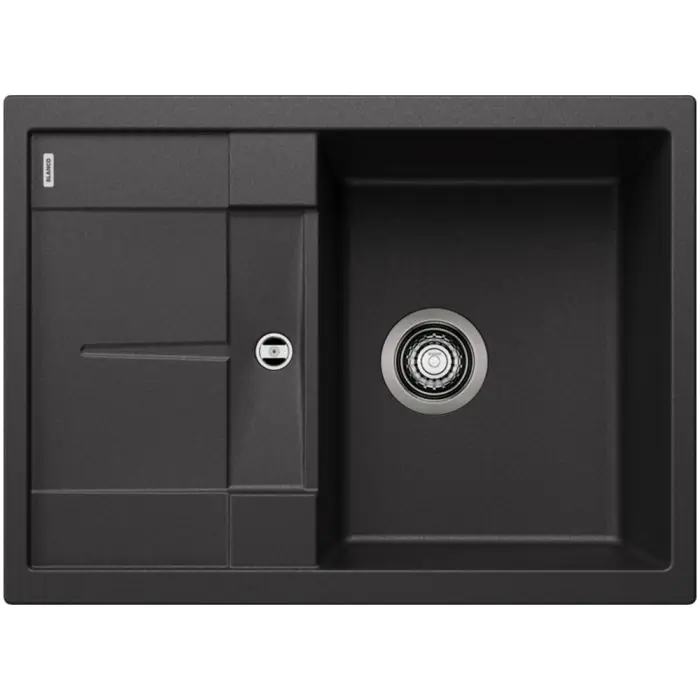 Évier de cuisine Metra 45 S compact anthracite – sous-meuble 45 cm – 680 x 500 x 190 mm – vidage manuel – Blanco Commander Vite
