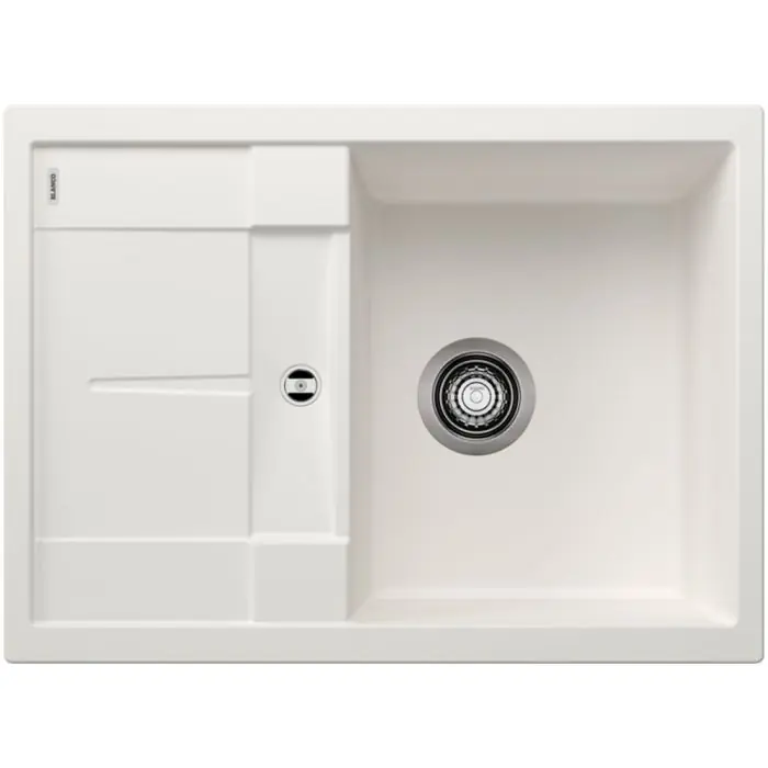 Commander Maintenant Évier de cuisine Metra 45 S compact blanc – sous-meuble 45 cm – 680 x 500 x 190 mm – vidage manuel – Blanco