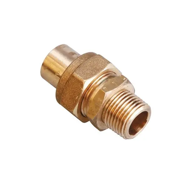 1 Raccord NF 3 pièces à visser mâle 1&Prime; (26/34) – à braser cuivre Ø28 – DN25 – 5 bar – Gurtner Vente Flash
