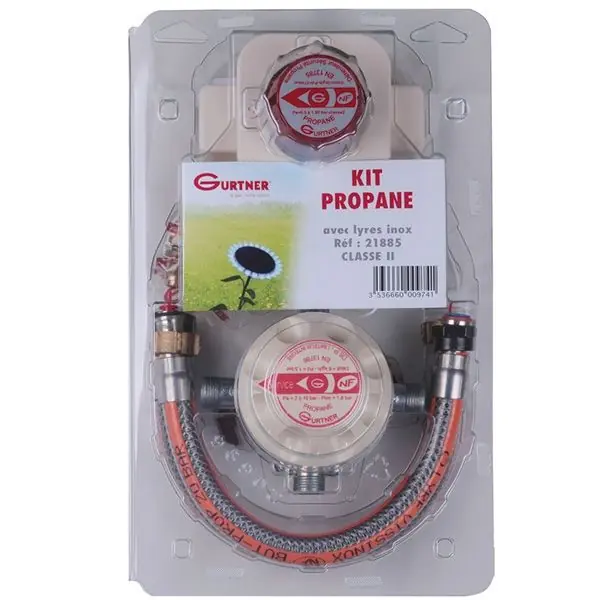 Kit propane classe 2 pour chaudière - 3kg/h + 2 lyres 35cm inox Acheter En Ligne