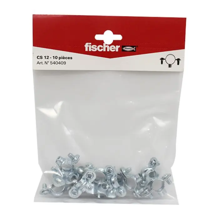 10 colliers simple 7×150 Ø12 – Fischer Populaire
