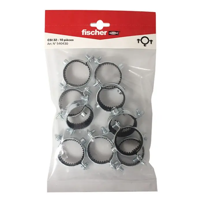 Vente Flash 10 colliers simple isophonique 7×150 Ø32 – Fischer