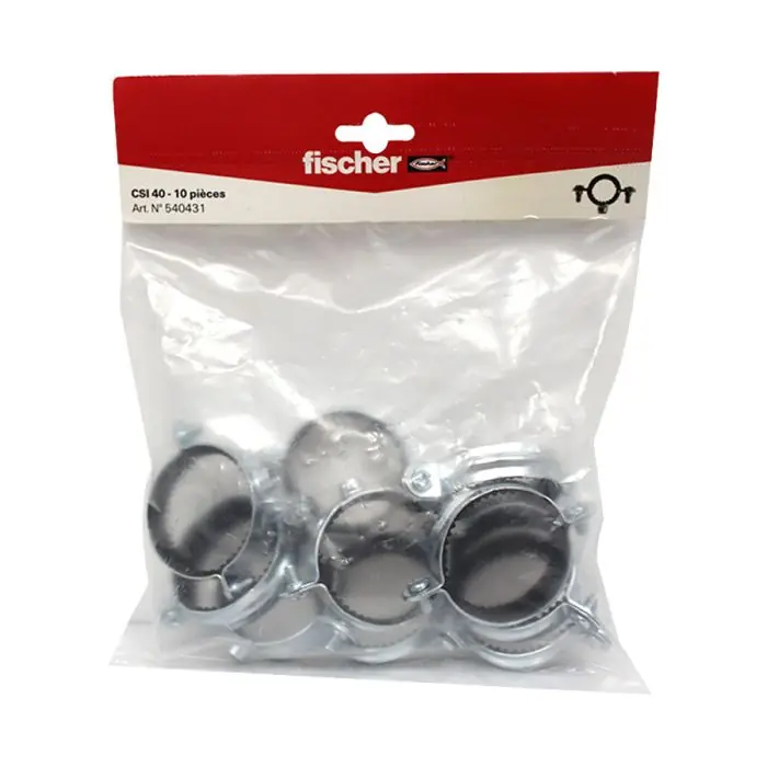 10 colliers simple isophonique 7×150 Ø40 – Fischer Offre Spéciale