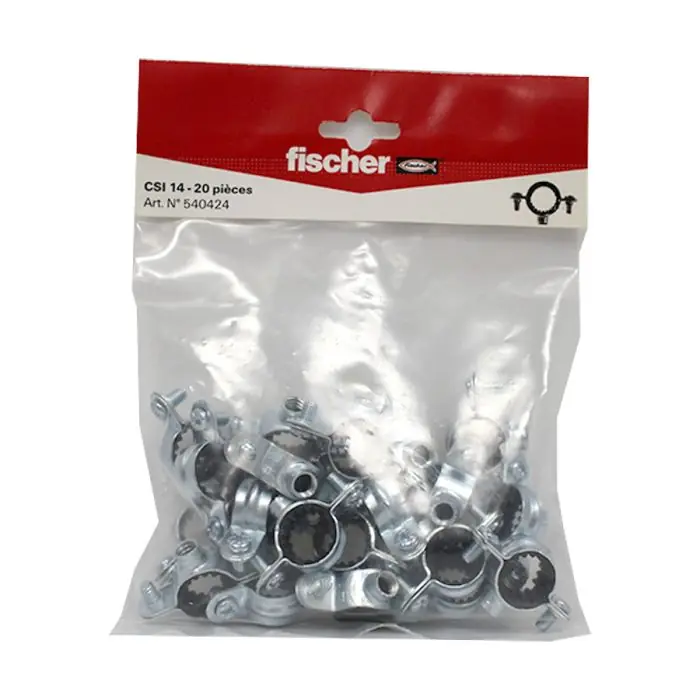 20 colliers simple isophonique 7x150 Ø14 - Fischer Prix Promo