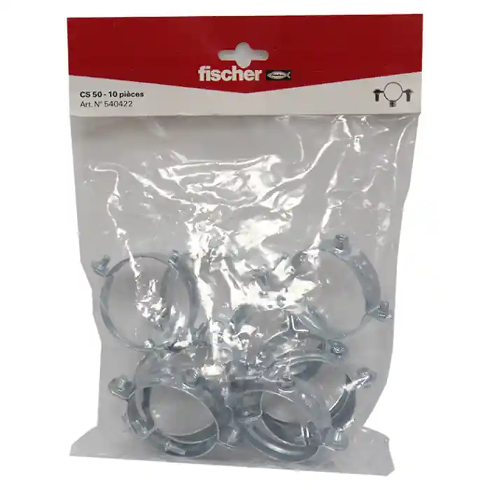 10 colliers simple 7×150 Ø50 – Fischer Retour Gratuit