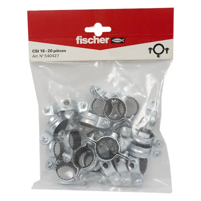 Prix Cassé 20 colliers simple isophonique 7x150 Ø18 - Fischer