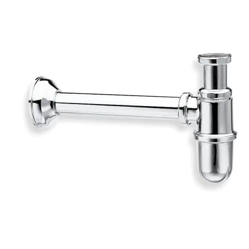 Meilleur Prix Siphon lavabo laiton rétro droit 27 cm - 1"1/4 (33/42) Chromé - Cristina Ondyna