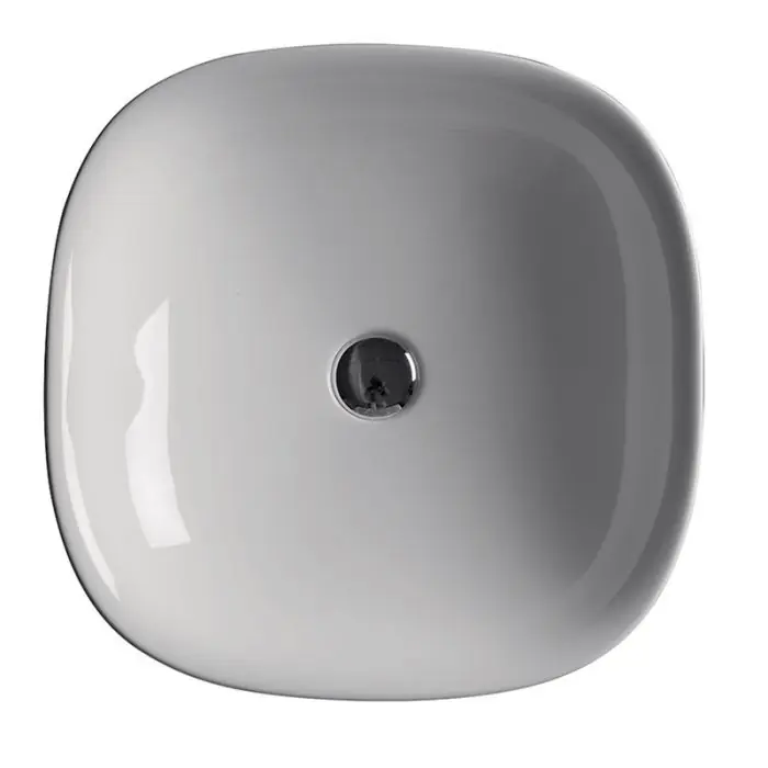 Quantité Limitée Vasque carré 45cm blanc à encastrer Wild - Ondyna WWL4509